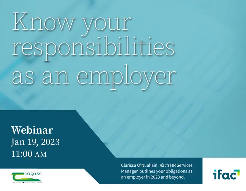 Know your responsibilities as an employer